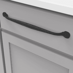 12" Refined Rustic Cabinet Pull, Black Iron (5/Box) Alt 2 - Image