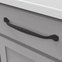 8-13/16" Refined Rustic Cabinet Pull, Black Iron (5/Box) Alt 2 - Image