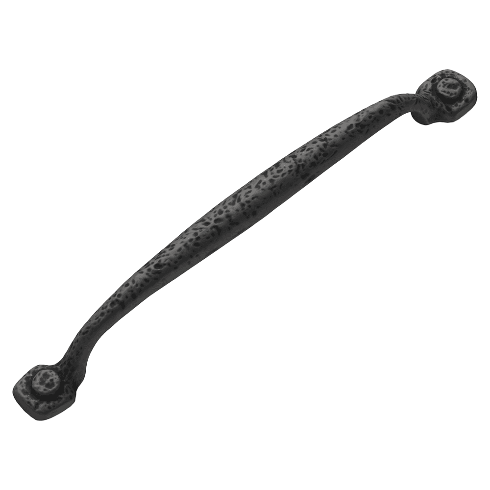 7-9/16" Refined Rustic Cabinet Pull, Black Iron (5/Box) Alt 1 - Image