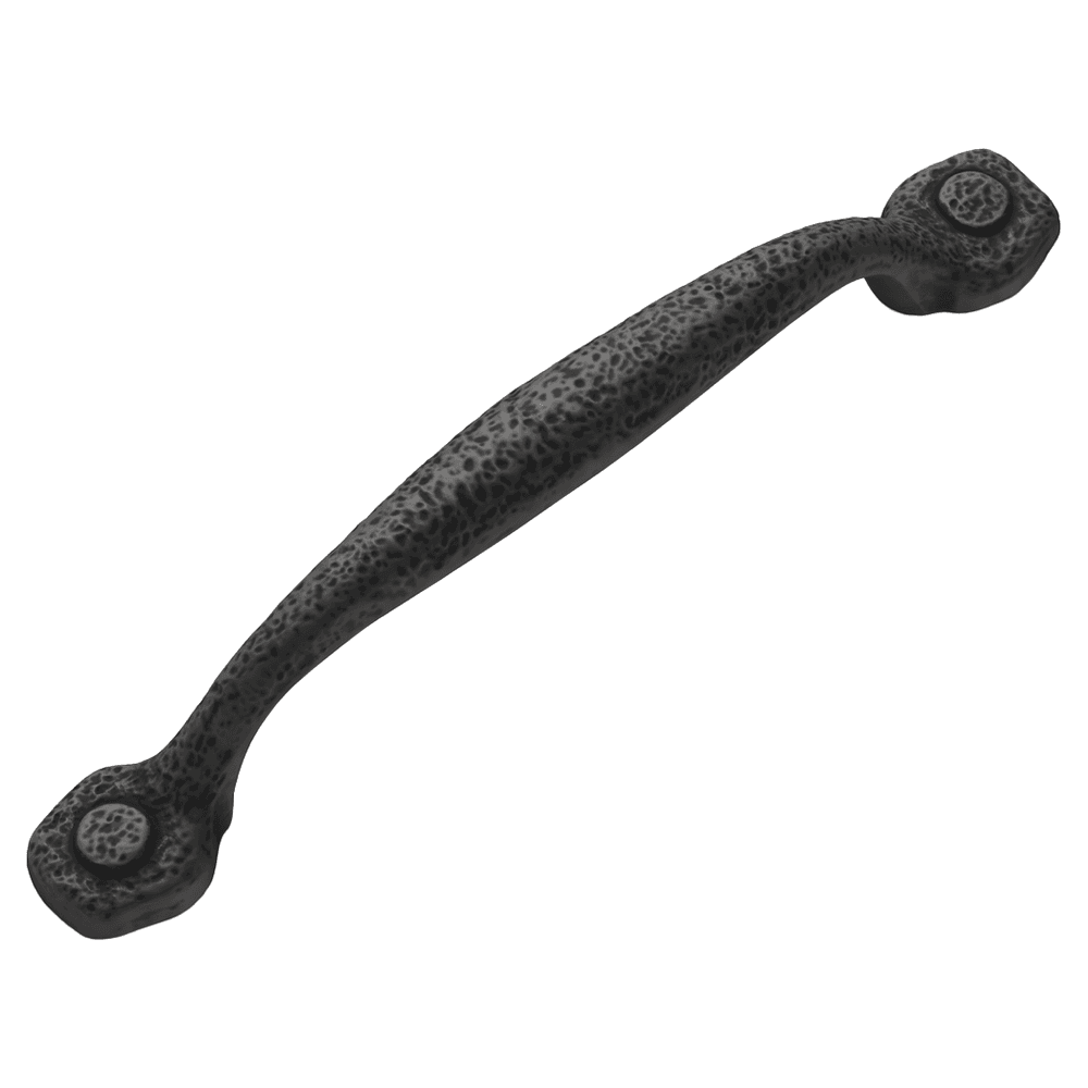 5-1/16" Refined Rustic Cabinet Pull, Rustic Iron Alt 1 - Image