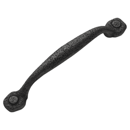 5-1/16" Refined Rustic Cabinet Pull, Rustic Iron Alt 1 - Image
