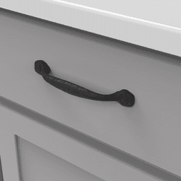 5-1/16" Refined Rustic Cabinet Pull, Rustic Iron Alt 3 - Image