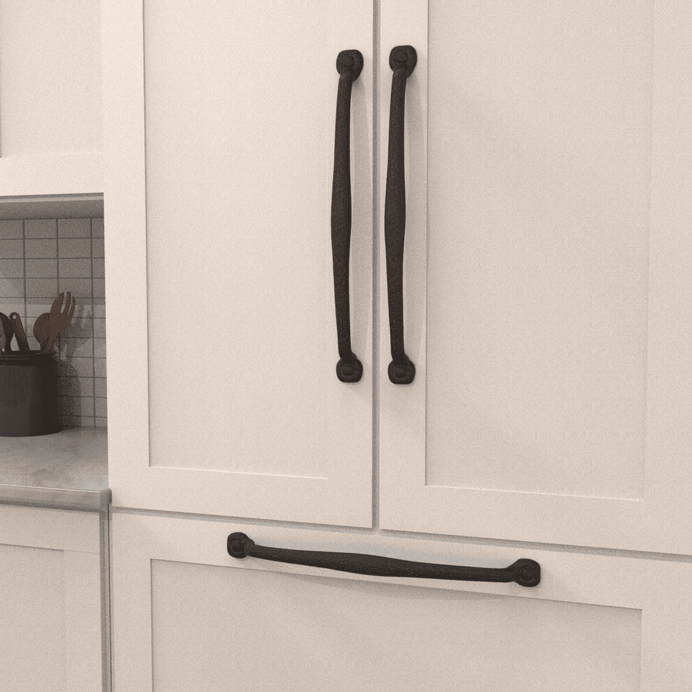18" Refined Rustic Cabinet Pull, Rustic Iron Alt 2 - Image