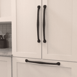 18" Refined Rustic Cabinet Pull, Rustic Iron Alt 2 - Image