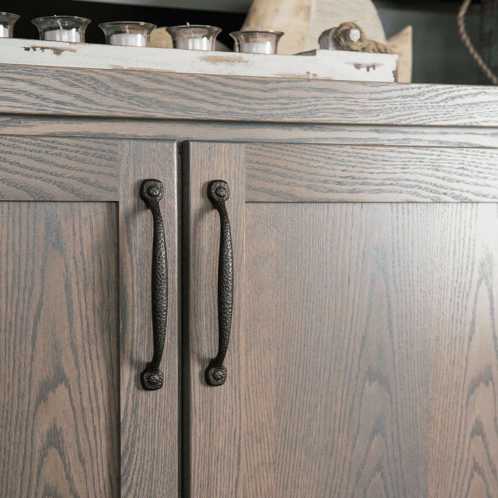 18" Refined Rustic Cabinet Pull, Rustic Iron Alt 3 - Image