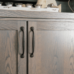 18" Refined Rustic Cabinet Pull, Rustic Iron Alt 3 - Image