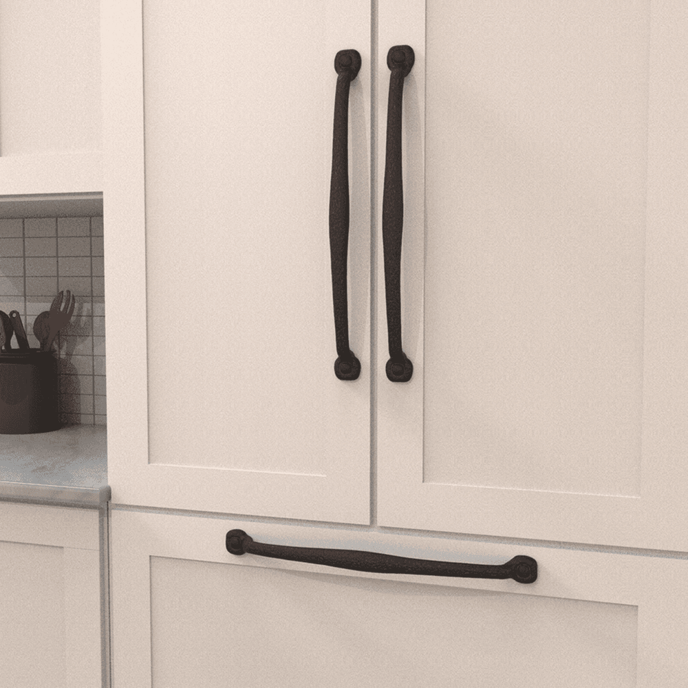 18" Refined Rustic Cabinet Pull, Rustic Iron (5/Box) Alt 3 - Image