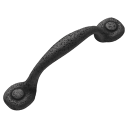 3" Refined Rustic Cabinet Pull, Rustic Iron Alt 1 - Image