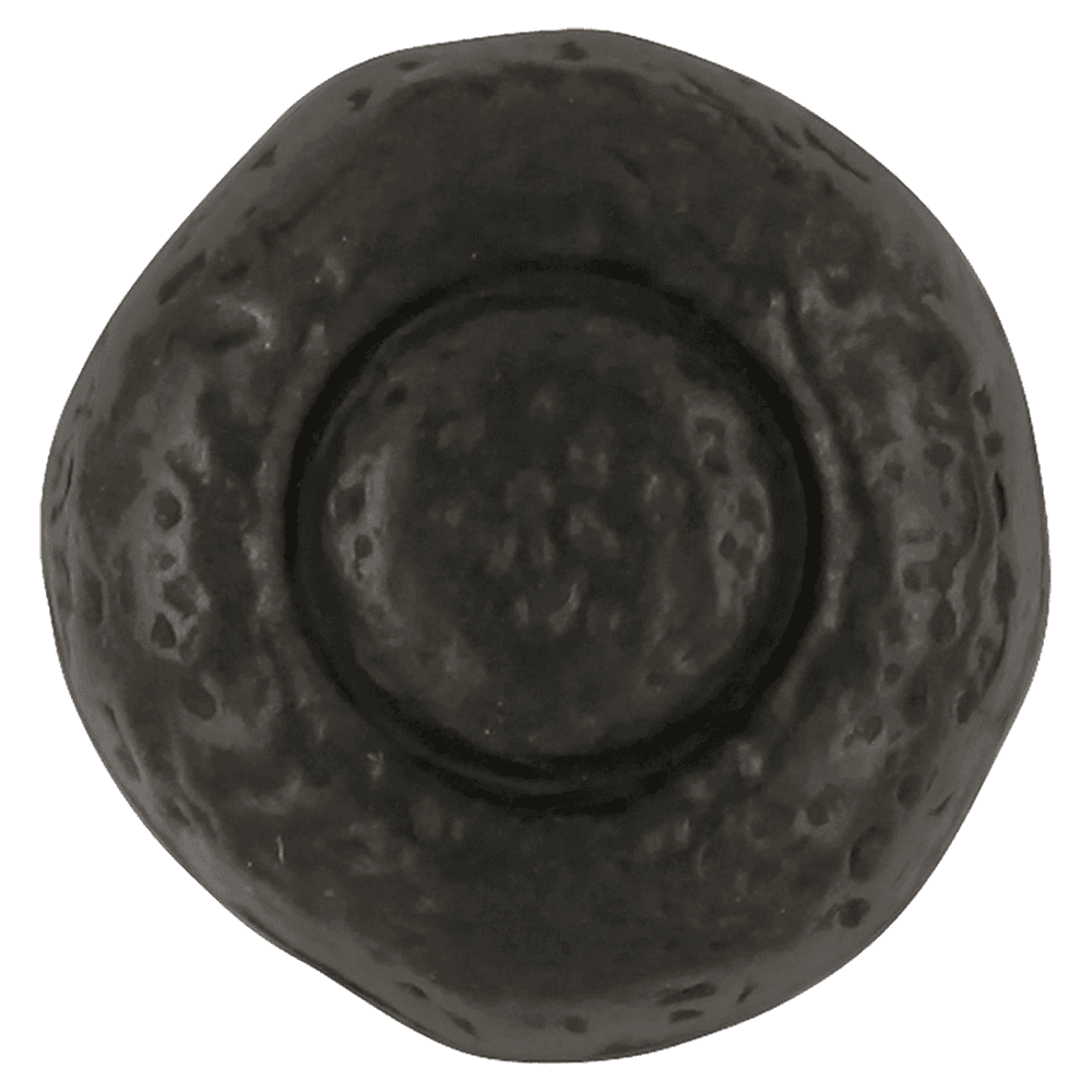 1-1/4" Refined Rustic Cabinet Knob, Black Iron (10/Box) Alt 2 - Image