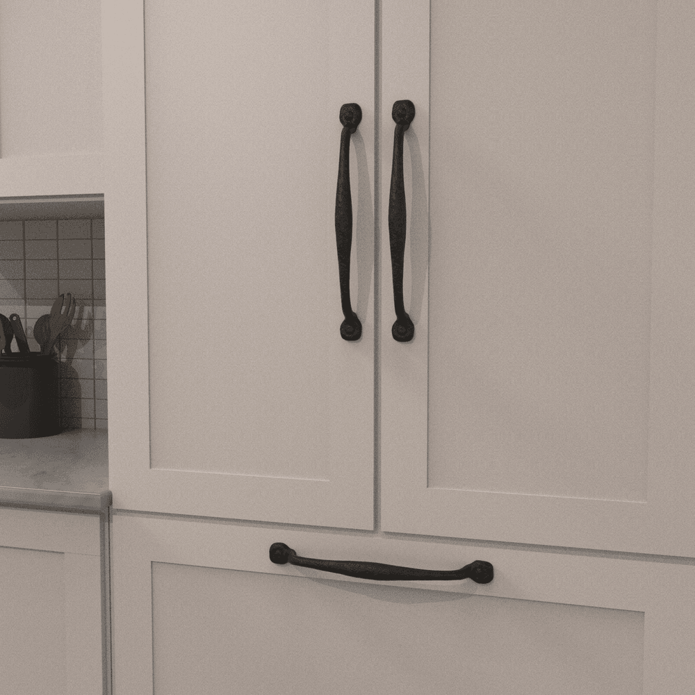 12" Refined Rustic Appliance Pull, Black Iron (5/Box) Alt 2 - Image