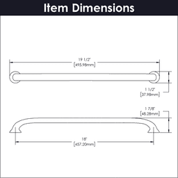 18" Zephyr Appliance Pull, Oil-Rubbed Bronze Alt 3 - Image