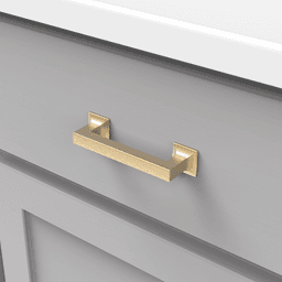 3-3/4" Studio Cabinet Pull, Brushed Golden Brass (10/Box) Alt 3 - Image