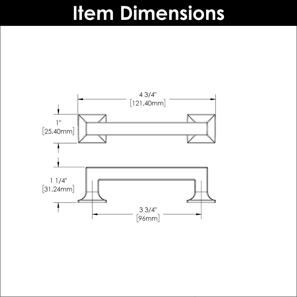 3-3/4" Studio Cabinet Pull, Veneti Bronze Alt 4 - Image