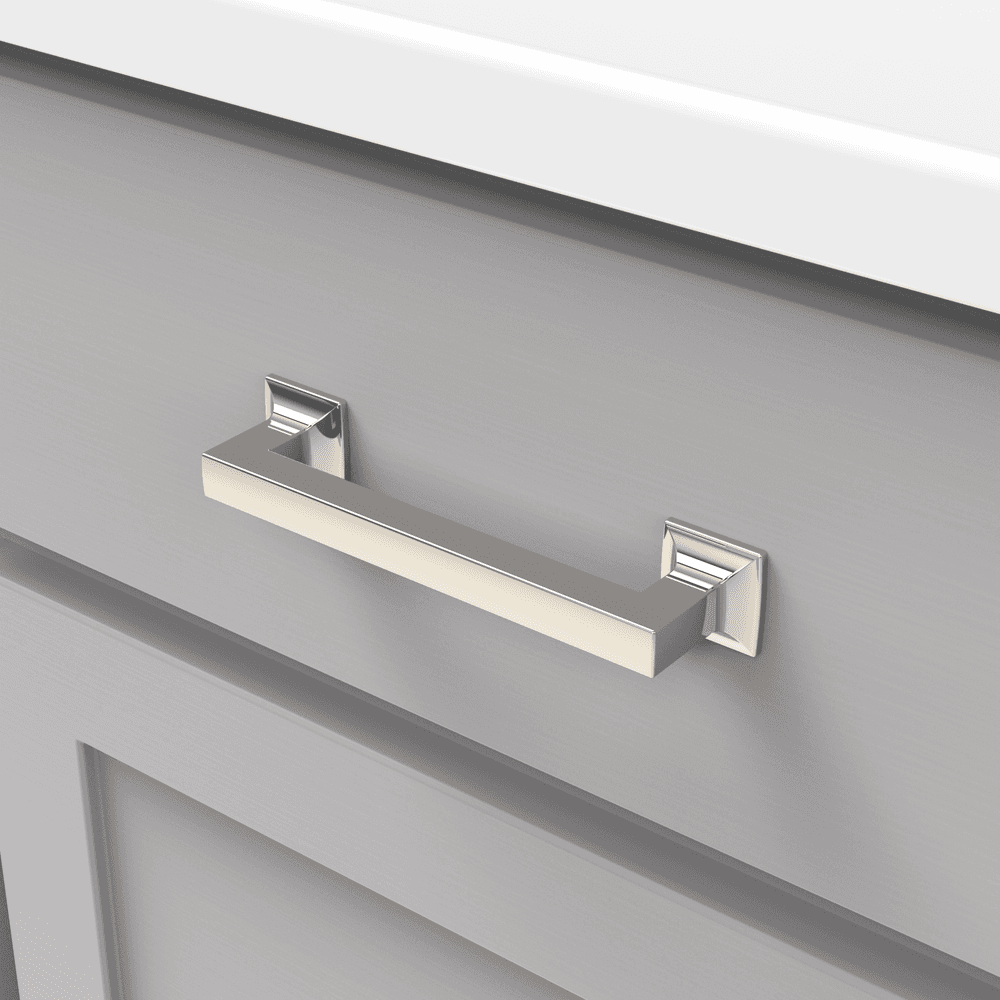 5-1/16" Studio Cabinet Pull, Polished Nickel Alt 2 - Image