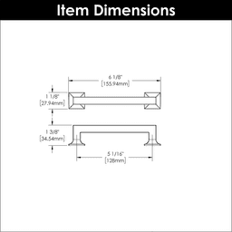 5-1/16" Studio Cabinet Pull, Matte Black Alt 3 - Image