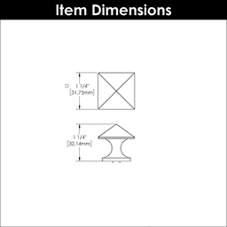 1-1/4" Studio Cabinet Knob, Veneti Bronze (Box/10) Alt 1 - Image