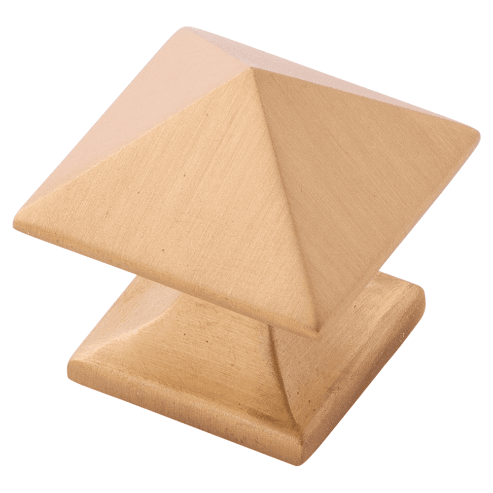 1-1/4" Studio Cabinet Knob, Brushed Golden Brass (Box/10) Main - Image