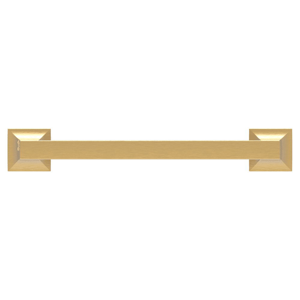6-5/16" Studio Cabinet Pull, Brushed Golden Brass Alt 1 - Image
