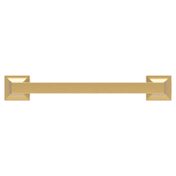 6-5/16" Studio Cabinet Pull, Brushed Golden Brass Alt 1 - Image