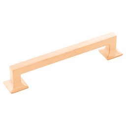 6-5/16" Studio Cabinet Pull, Brushed Golden Brass Main - Image