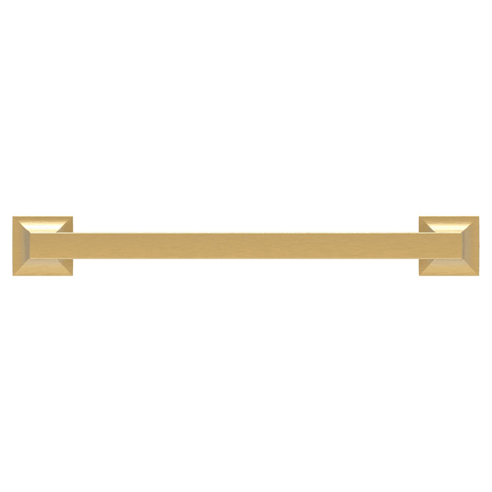 7-9/16" Studio Cabinet Pull, Brushed Golden Brass Alt 1 - Image