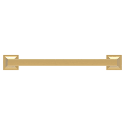 7-9/16" Studio Cabinet Pull, Brushed Golden Brass Alt 1 - Image