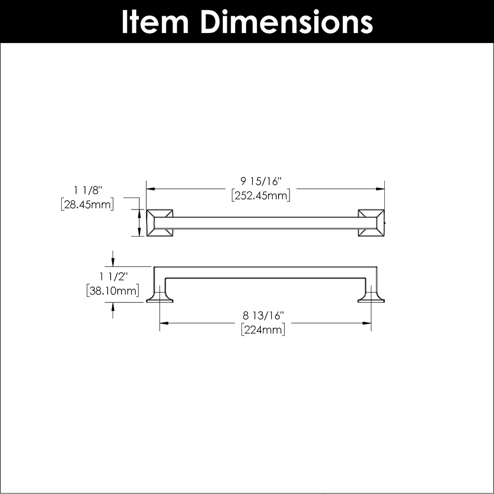 8-13/16" Studio Cabinet Pull, Satin Nickel (5/Box) Alt 2 - Image
