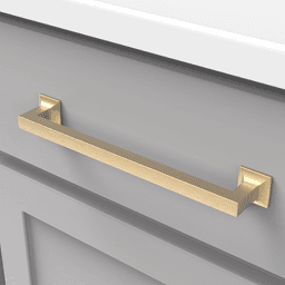 8-13/16" Studio Cabinet Pull, Brushed Golden Brass Alt 2 - Image