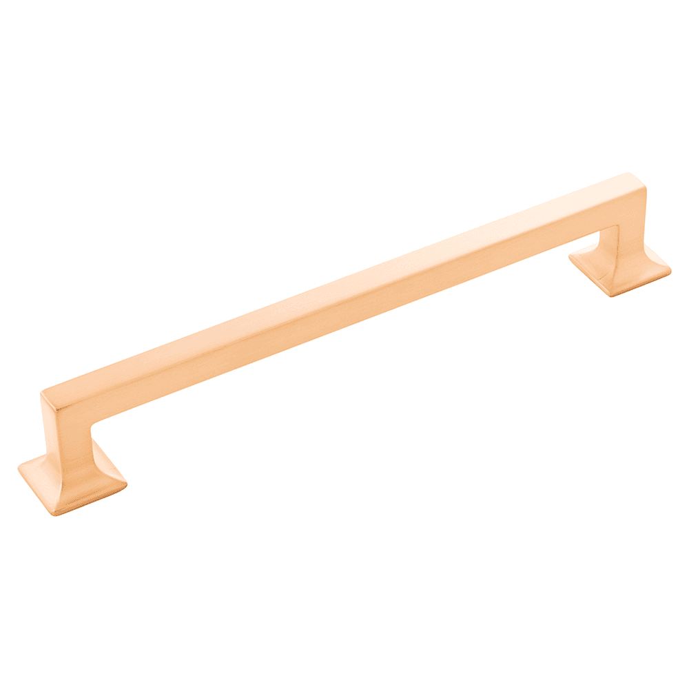 8-13/16" Studio Cabinet Pull, Brushed Golden Brass Main - Image