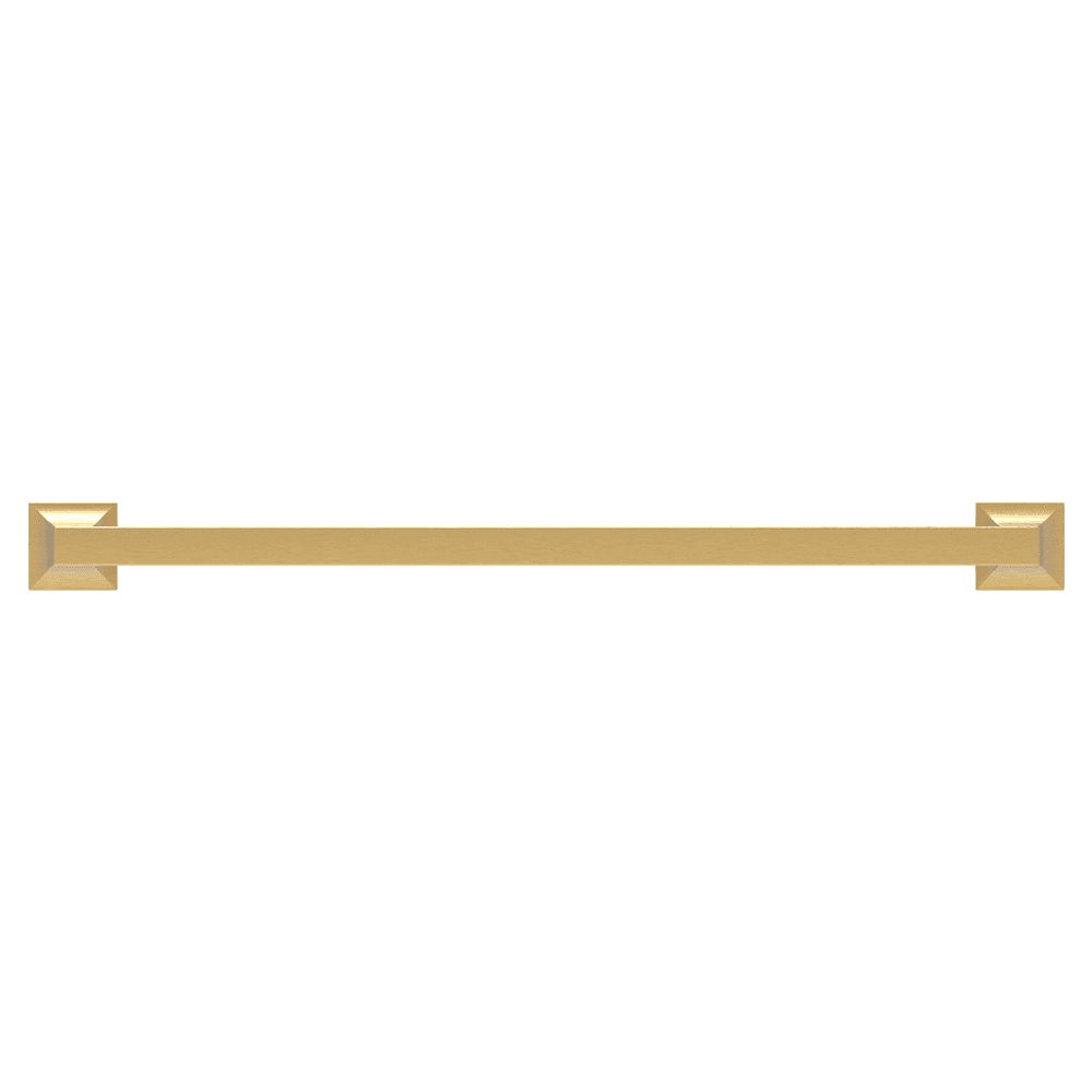 12" Studio Cabinet Pull, Brushed Golden Brass Alt 1 - Image