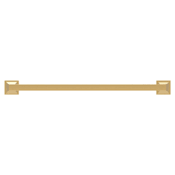 12" Studio Cabinet Pull, Brushed Golden Brass Alt 1 - Image