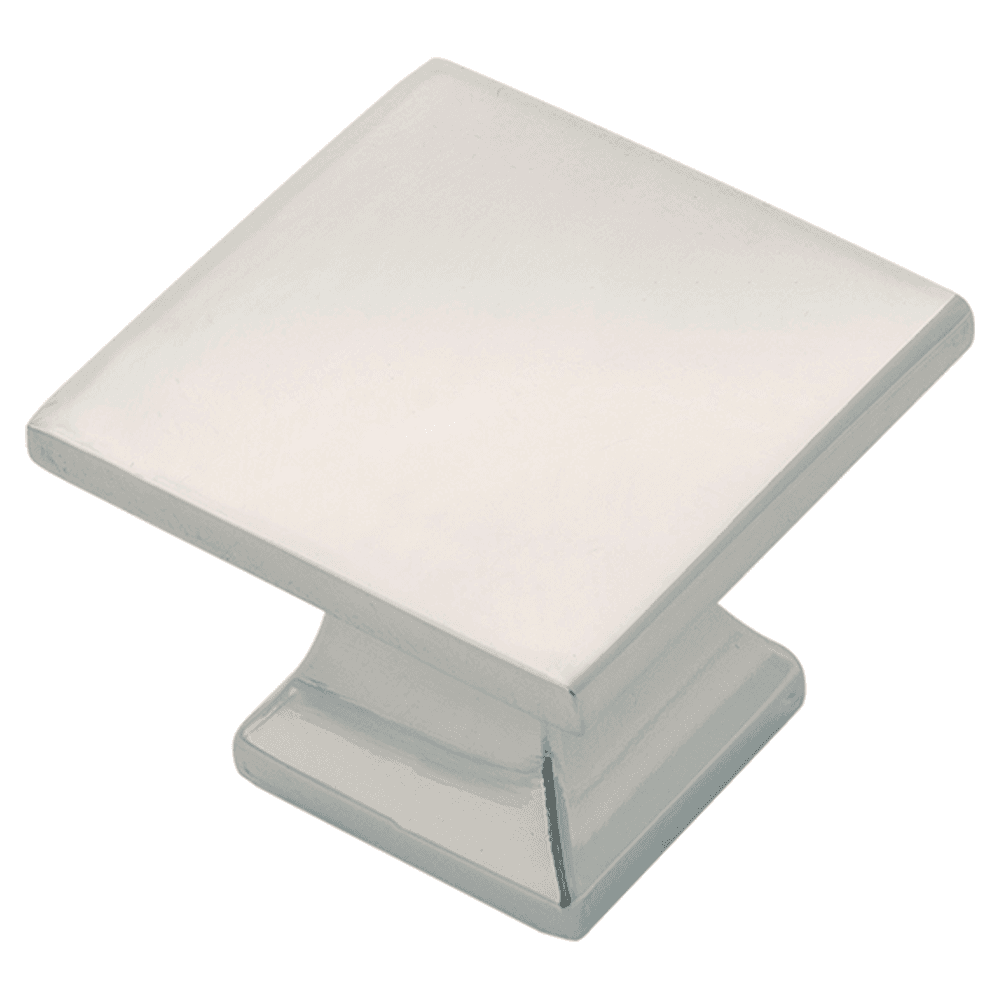 1-1/4" Studio Square Cabinet Knob, Polished Nickel (Box/10) Main - Image