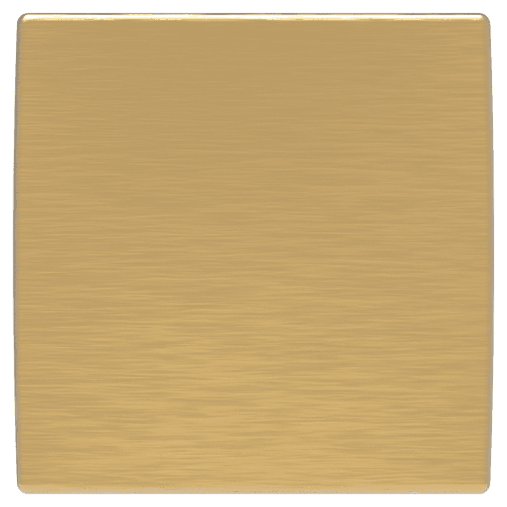 1-1/4" Studio Square Cabinet Knob, Brushed Golden Brass Alt 3 - Image