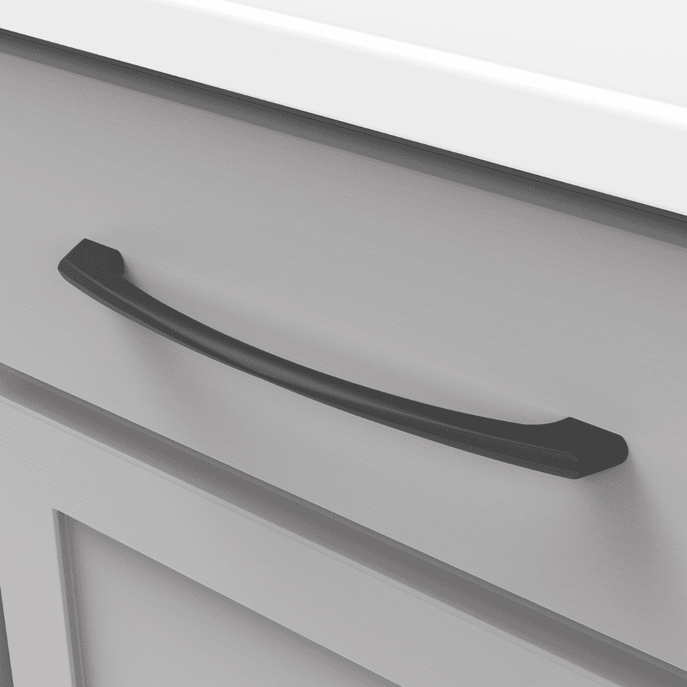 8-13/16" Greenwich Arch Pull, Matte Black Alt 2 - Image