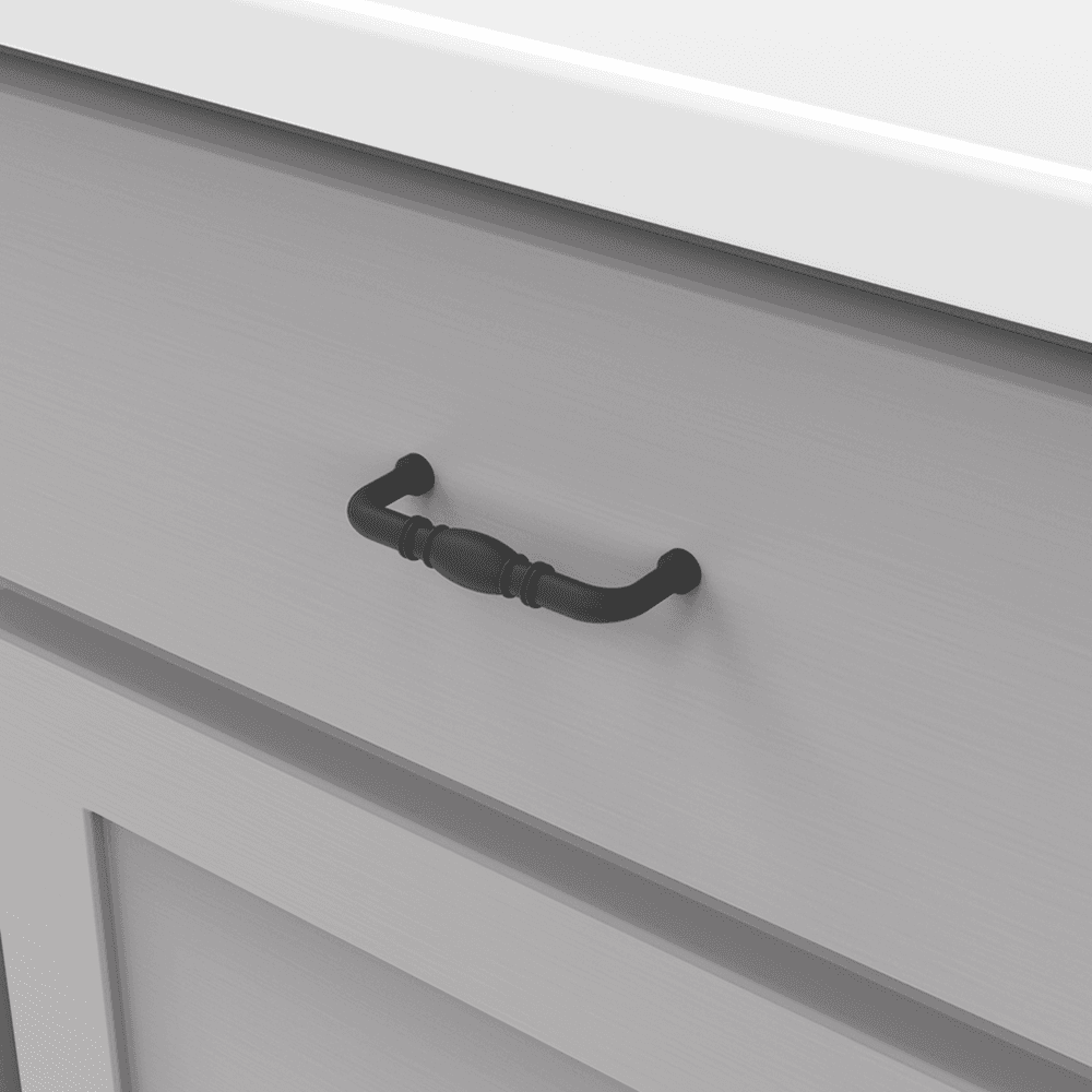 3" Williamsburg Cabinet Pull, Matte Black Alt 3 - Image