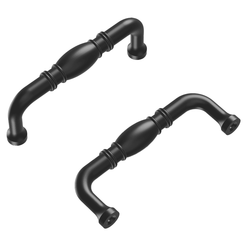 3" Williamsburg Cabinet Pull, Matte Black Main - Image