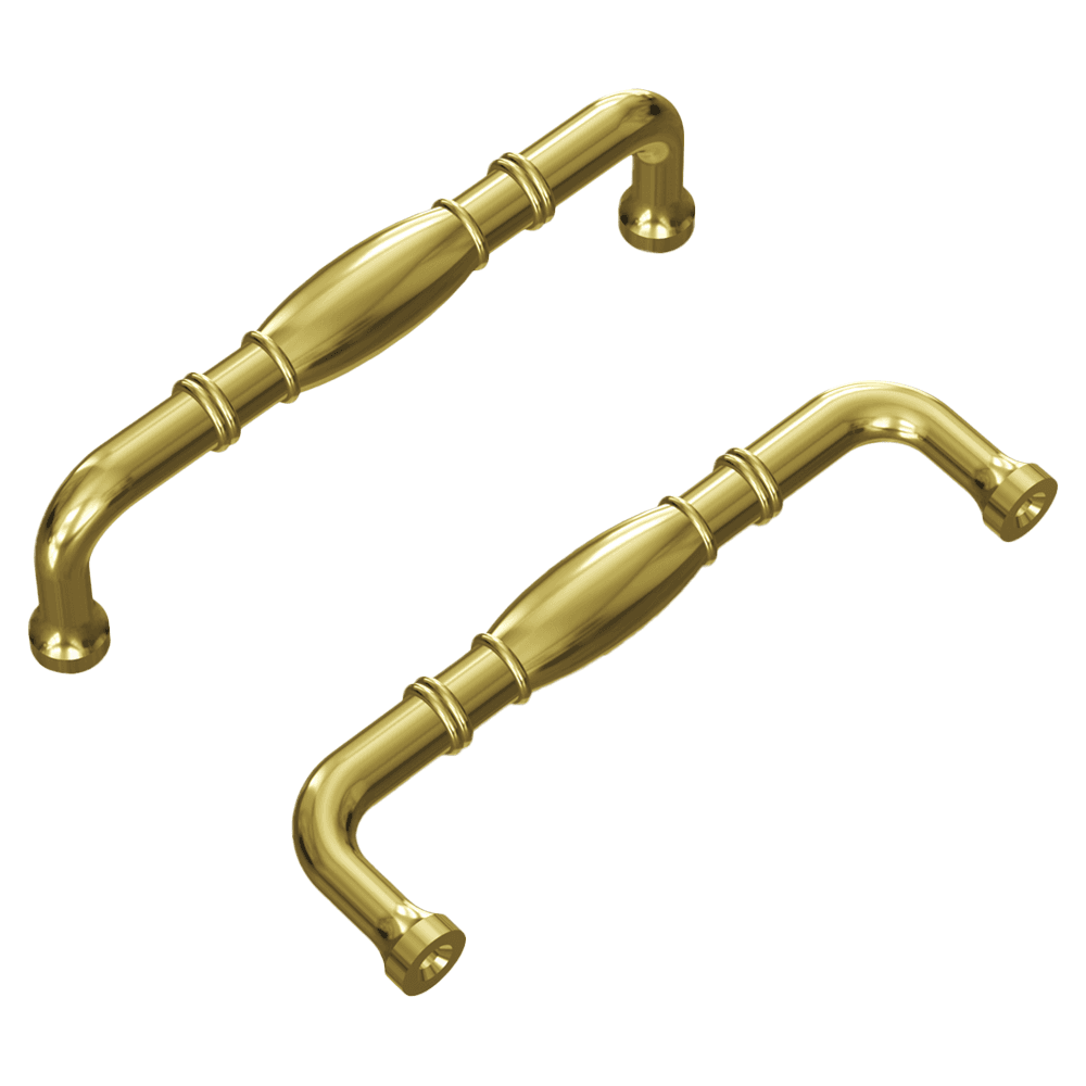 3-3/4" Williamsburg Cabinet Pull, Polished Brass (10/Box) Main - Image
