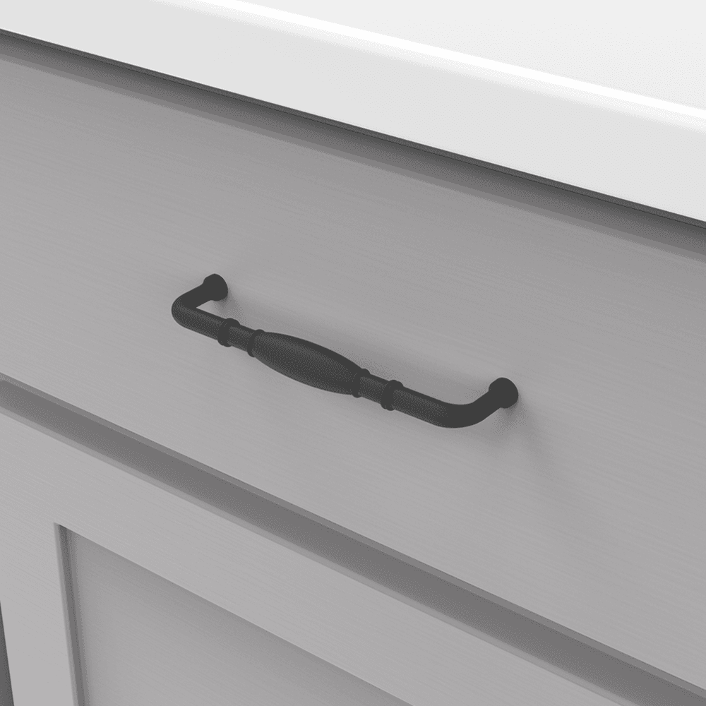 5-1/16" Williamsburg Cabinet Pull, Matte Black Alt 2 - Image