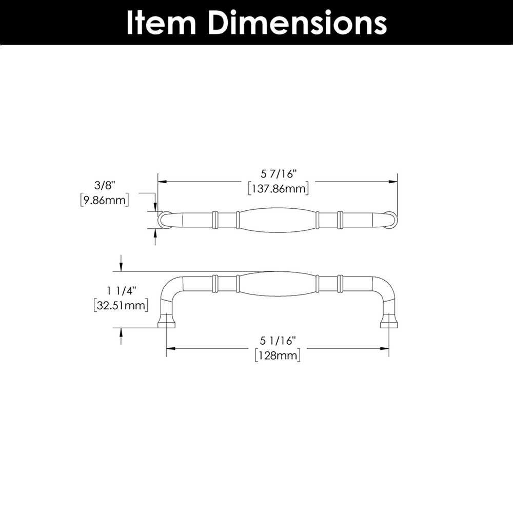 5-1/16" Williamsburg Cabinet Pull, Matte Black Alt 4 - Image