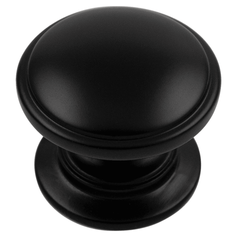 1-1/4" Williamsburg Cabinet Pull, Matte Black Alt 2 - Image