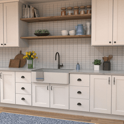 1-1/4" Williamsburg Cabinet Pull, Matte Black Alt 5 - Image