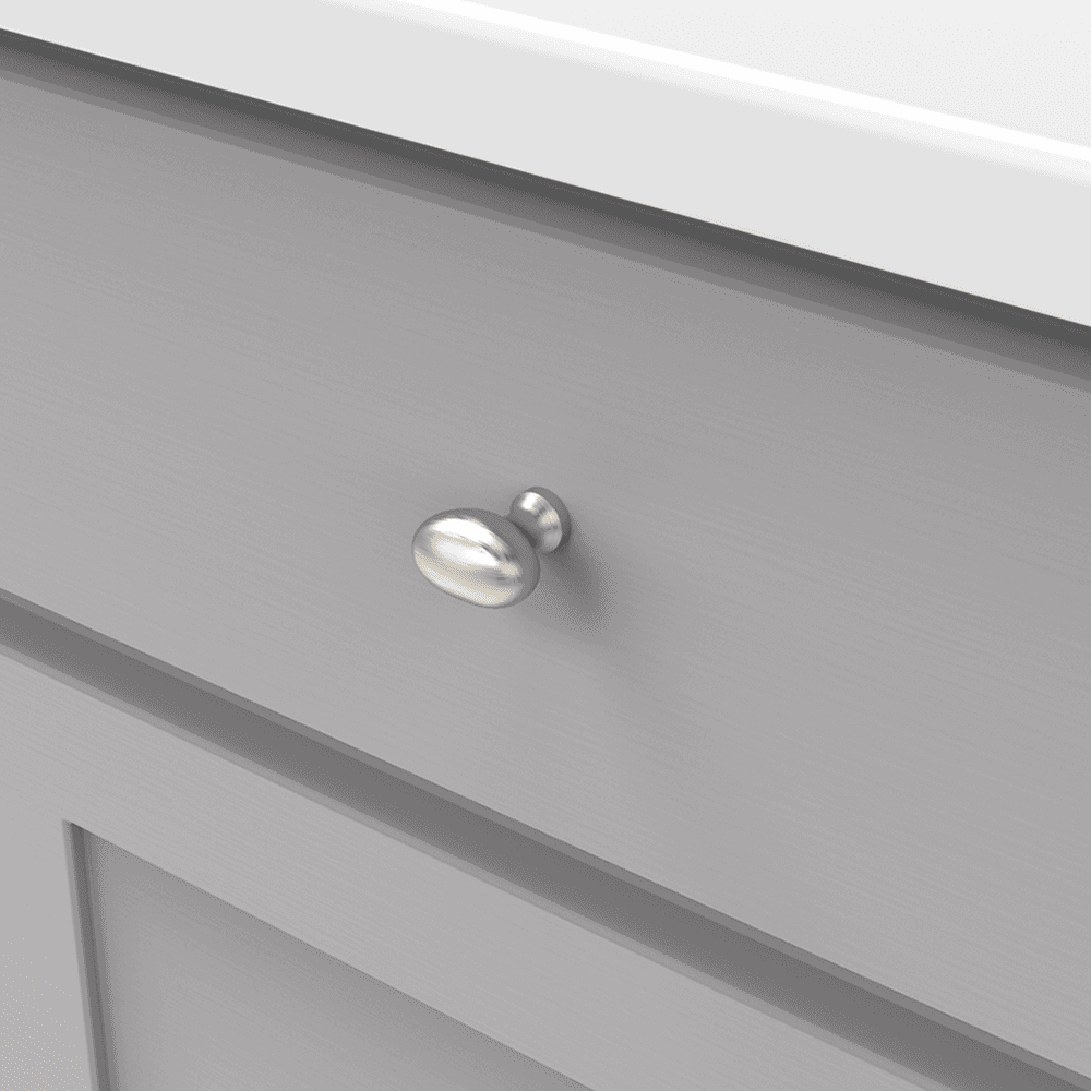1-1/4" Williamsburg Oval Cabinet Pull, Black Nickel Vibed (Box/10) Alt 6 - Image