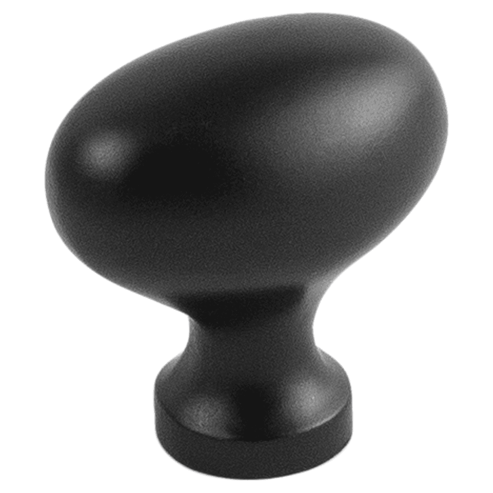 1-1/4" Williamsburg Oval Cabinet Pull, Matte Black Alt 2 - Image