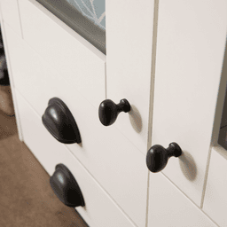 1-1/4" Williamsburg Oval Cabinet Pull, Matte Black Alt 5 - Image