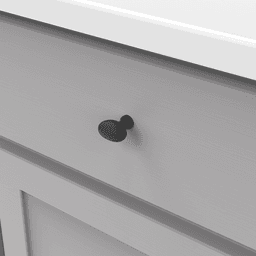 1-1/4" Williamsburg Oval Cabinet Pull, Matte Black Alt 6 - Image