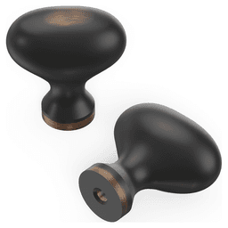 1-1/4" Williamsburg Oval Cabinet Pull, Oil-Rubbed Bronze (Box/10) Main - Image