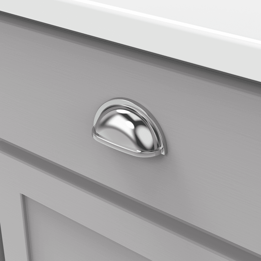 3" Williamsburg Cup Pull, Stainless Steel (10/Box) Alt 3 - Image