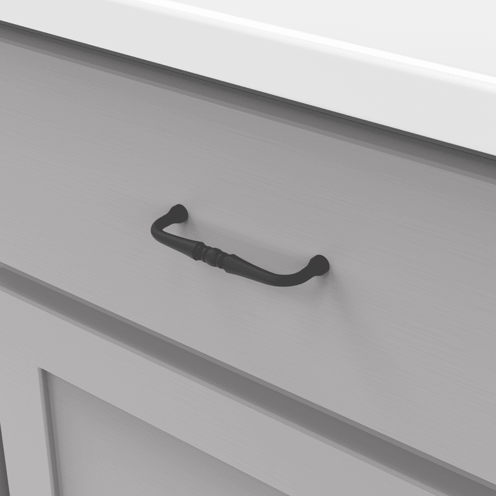 3-1/2" Williamsburg Cabinet Pull, Matte Black (10/Box) Alt 2 - Image