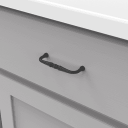 3-1/2" Williamsburg Cabinet Pull, Matte Black Alt 2 - Image