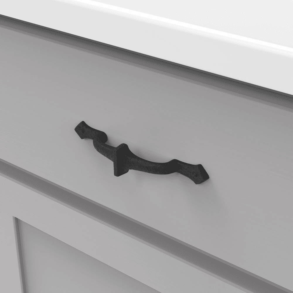 3" Mountain Lodge Cabinet Pull, Black Iron (10/Box) Alt 2 - Image